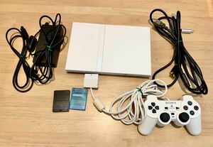 SONY PlayStation2 SCPH-70000 ホワイト　ソフト4本付