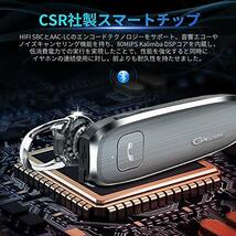 ★送料無料　色グレー Glazata Bluetooth 5.0 日本語音声ヘッドセット 片耳 バッテリー、長持ちイヤホン、30時_画像3
