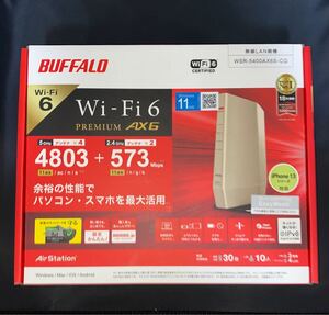 【新品/未使用品】 BUFFALO WSR-5400AX6S-CG 無線LANルーター バッファロー シャンパンゴールド