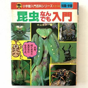 【値下げ】小学館入門百科シリーズ114「昆虫なんでも入門」昭和58年初版/中山周平著★昭和レトロ当時物絶版児童書学習漫画★美品希少本