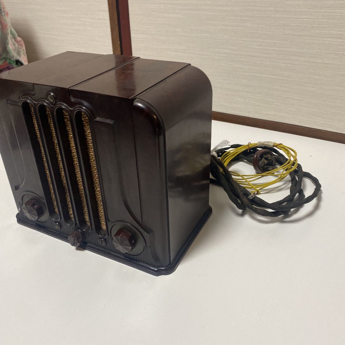 未使用品】 松下無線(株)製昭和レトロなミゼット型真空管ラジオK