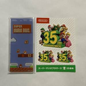  Super Mario Brothers 35 anniversary acrylic fiber smartphone stand sticker limitation reservation privilege Homme ni seven Nintendo 