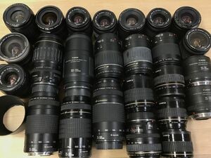 Canon EF USM 24-85 35-80 28-105 55-200 80-200 75-300 他 AF レンズ 25点セット まとめ ●ジャンク品 [3412TMC]