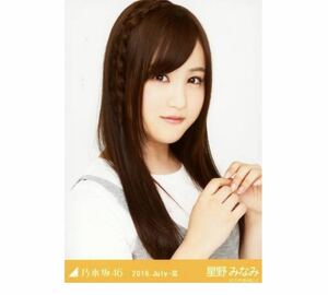 308 乃木坂46 生写真 公式グッズ 1枚　星野みなみ　ヨリ　サマーニット　2016.July-III 限定品