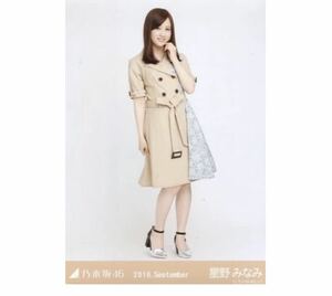 279 乃木坂46 生写真 公式グッズ 1枚　星野みなみ　ヒキ　スペシャル衣装14 2018.September 限定品