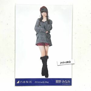 428 乃木坂46 生写真 公式グッズ 1枚　限定品　星野みなみ　2014 lucky bag 福袋　レア　希少