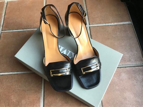 【マックスマーラ(MaxMara)】サンダル パンプス 黒