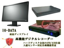 倉庫整理品：DIY挑戦価格提供品「高機能録画機HDD2TB/4CH仕様+防水防塵暗視対応LEDカメラ3台+IO-DATA液晶ディスプレイセット」是非ご利用！_画像5