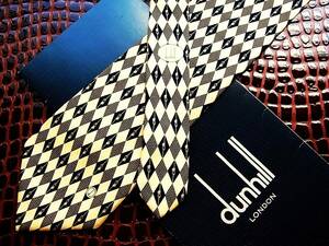 0E866N*USED average *[dunhill] Dunhill [ Logo go in ] necktie 