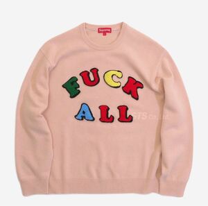 Supreme 21SS Jamie Reid Fuck All Sweater ピンクXL シュプリーム ジェイミー リード ファック オール セーター ニット セーター