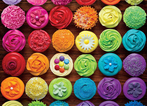 6000-5625 1000ピース ジグソーパズル 米国輸入 Cupcake Rainbow カップケーキレインボー