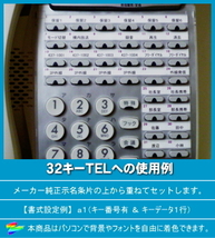 NTT EP81N用 ＬＫすっきりシート 45台分セット 【 LS-NE01-045 】_画像7