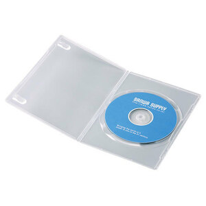 サンワサプライ スリムDVDトールケース(1枚収納・10枚セット・クリア) DVD-TU1-10CLN(l-4969887314715)