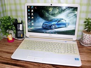 最新Windows11Pro 21H2Ver最新Office2021 新品SSD480GB 高性能Core i7【LIFEBOOK AH53/J】メモリ4G/WiFi/HDMI/ブル-レイ再生/WebCam/USB3.0