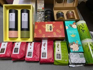 高級 老舗 有名 希少 中国茶、台湾茶 大量 段ボール一箱分