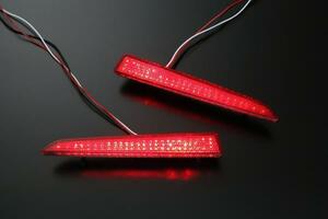 LED124発! A200A/A210A ライズ LED リフレクター [レッドレンズ] W機能+反射機能付き