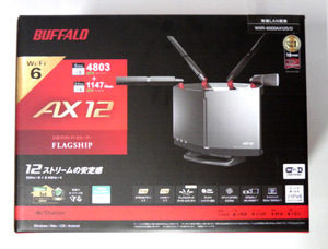★BUFFALO★無線LAN ルーター ★ WXR-6000AX12S ★Wi-Fi 6 フラッグシップモデル★新品未開封