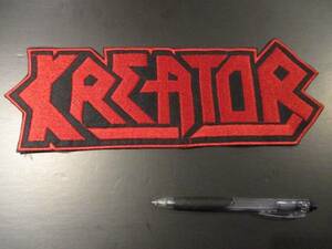 KREATOR 刺繍バックパッチ ワッペン 赤ロゴ / metallica sodom