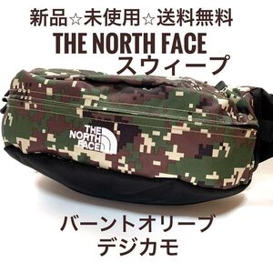 ☆新品 未使用☆ノースフェイス スウィープ バーントオリーブ デジカモ