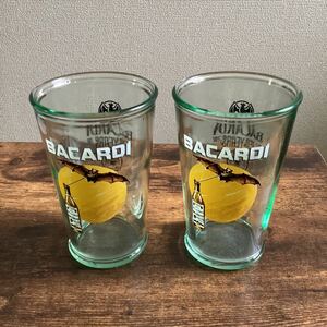 K55）BACARDI バカルディ ガラスコップ グラス 2つセット