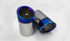 Audi Audi A1 A3 A4 A5 A6 Q5 for SLINE burning blue type muffler cutter 2 piece set free shipping 