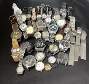 【500円~】ジャンク腕時計★まとめ35本★メンズ★レディース★機械式★デジタル★コレクション