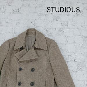 STUDIOUS stereo . Dio s cashmere Blend pea coat W7780