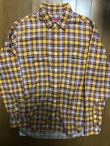 supreme チェック　シャツ　shirt check シュプリーム S