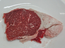 訳あり不揃い アメリカ産牛肉リブロースステーキ冷凍 450g入(3～4枚入)_画像5