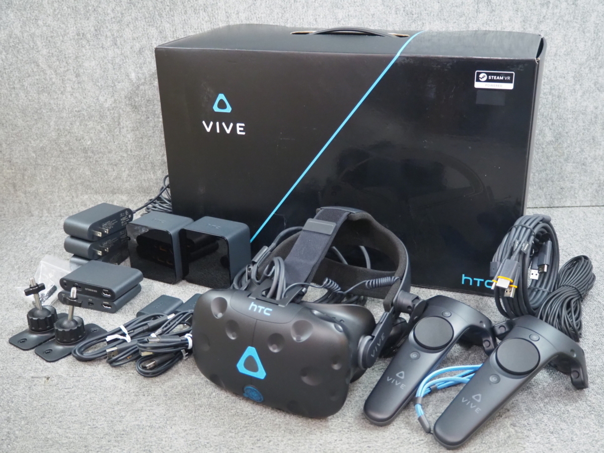 激安買い物 HTC HMD VR 中古美品 Vive DXオーディオストラップ + PC周辺機器