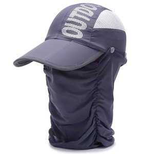 Recommended Running Cap 3WAY Sports Cap with Face Cover Navy
