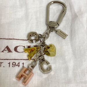【新品・未使用】COACH シンプル ロゴキーホルダー