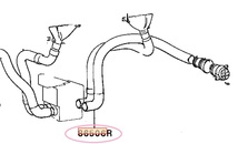 三菱ジープJ53,J55用ヒーターダクトホースRH（右用）新品_画像6