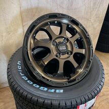 BFグッドリッチ Radial T/A(P155/80R15 83S) マッドクロスグレイス　ダイハツタフト　15インチ　ゴツゴツ　ホワイトレター　4本　ブロンズ_画像4