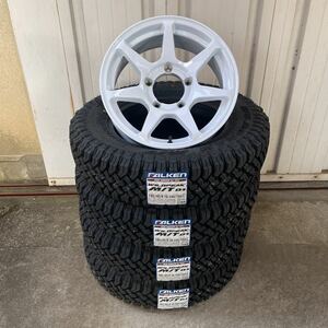 ファルケンワイルドピークM/T01 185/85R16◆16×6J+0◆《CST ZERO-1HYPER +J》スズキ　ジムニーシエラ　ホワイト　ハイパー