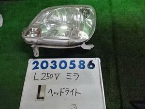 ミラ LE-L250V 左 ヘッド ランプ ライト ASSY 660 A W09 ホワイト 200586