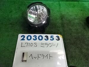 ミラジーノ TA-L710S 左 ヘッド ランプ ライト ASSY 660 ジーノ S07 シルバーメタリック 200353