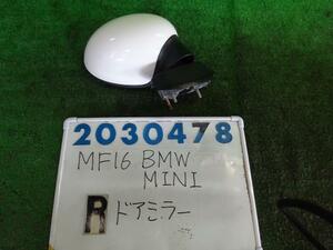 BMW ミニ ABA-MF16 右 サイド ミラー 1600 MINI COOPER A63 ライトニングブルー 200478