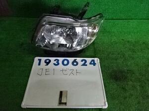 ゼスト DBA-JE1 左 ヘッド ランプ ライト ASSY 660 G B92P ナイトホークブラック 930624