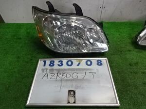 ノア CBA-AZR60G 右 ヘッド ランプ ライト ASSY 2000 X Eセレクション 4R4 ゴールド 830708