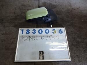 パッソ DBA-QNC10 右 サイド ミラー 1300 G G40 黄緑 830036