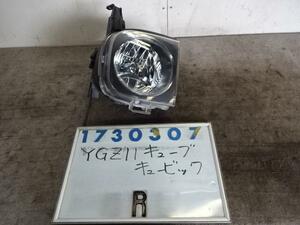 キューブ DBA-YGZ11 右 ヘッド ランプ ライト ASSY 1500 15RX KJ7 クリーム 730307