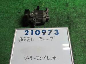 キューブ DBA-BGZ11 エアコン コンプレッサー CUBICライダー QX1 ヴァレオ 92600-AX02A 210973