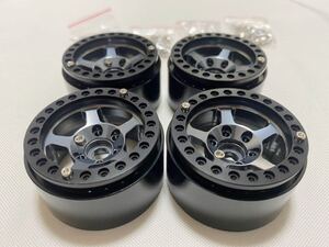 国内発送 4本セット CNC 高精度ビードロック 1.9インチ アルミホイール RCクローラー TRX4 SCX10 RC4WD CC02 アキシャル トラクサス タミヤ
