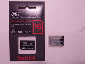 送料無料　美品　メモリースティック PRO-HG Duo 16GB　PRO Duo 16GB　2枚合計32GB　サンディスク製　2枚セット　ウルトラ　SanDisk製