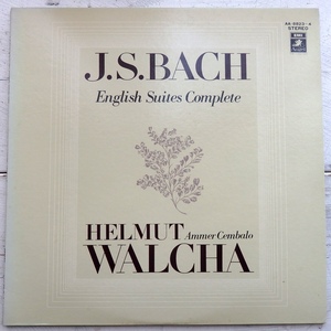 LP J.S.バッハ イギリス組曲 ヘルムート・ヴァルヒャ AA-8823/4 2枚組