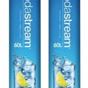 ソーダストリーム ドリンクメイト ガスシリンダー 60L x 2本 炭酸ガス充填【説明をよくお読み下さい】