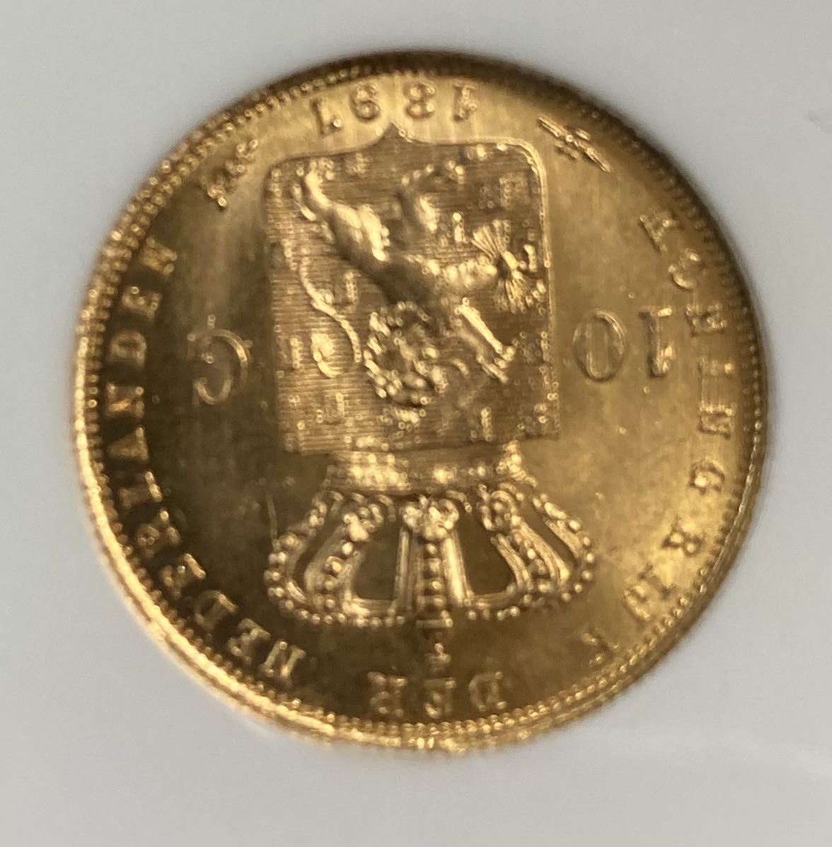 【破格値下げ】 【アンティーク】1897年/オランダ/金貨/ゴールド 