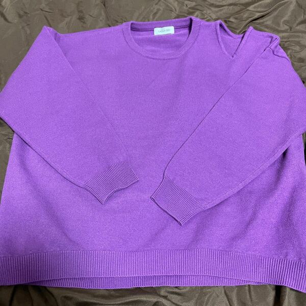 お値下げ！LAGUAGEM 紫ニットセーター　フリーサイズ
