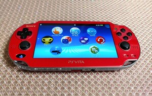 美品 PlayStation Vita PCH1000 コズミックレッド Wi-Fiモデル